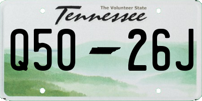 TN license plate Q5026J