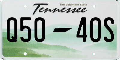 TN license plate Q5040S