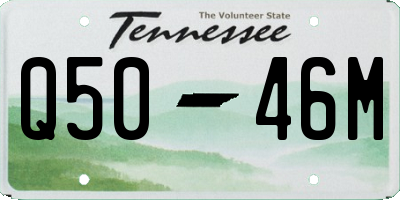 TN license plate Q5046M