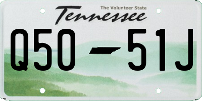 TN license plate Q5051J