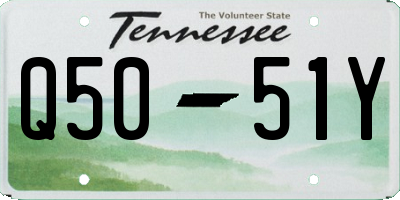 TN license plate Q5051Y