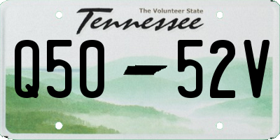 TN license plate Q5052V