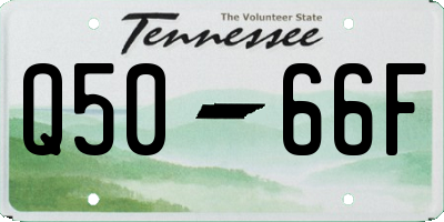 TN license plate Q5066F
