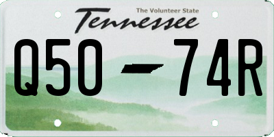 TN license plate Q5074R