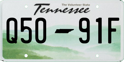 TN license plate Q5091F