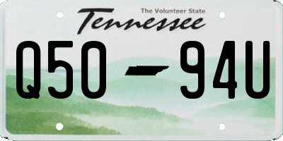 TN license plate Q5094U