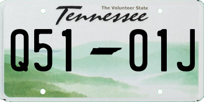 TN license plate Q5101J