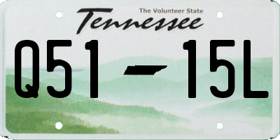 TN license plate Q5115L