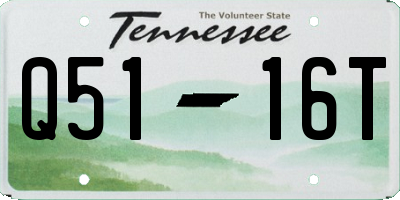 TN license plate Q5116T