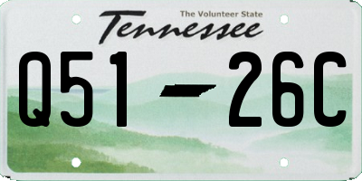 TN license plate Q5126C