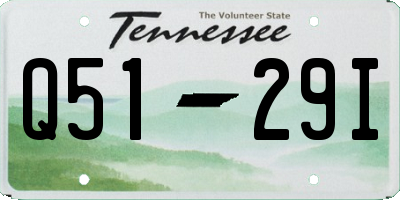 TN license plate Q5129I