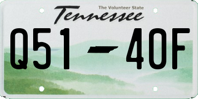 TN license plate Q5140F