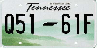 TN license plate Q5161F