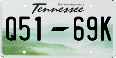 TN license plate Q5169K