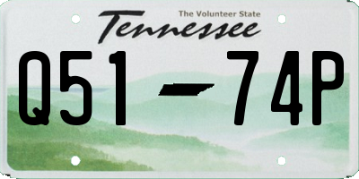 TN license plate Q5174P