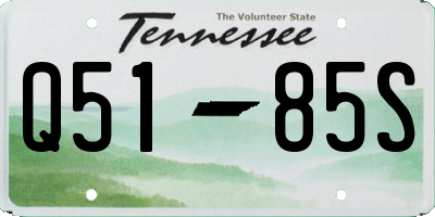 TN license plate Q5185S