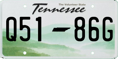TN license plate Q5186G