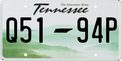 TN license plate Q5194P