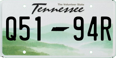 TN license plate Q5194R