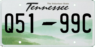 TN license plate Q5199C