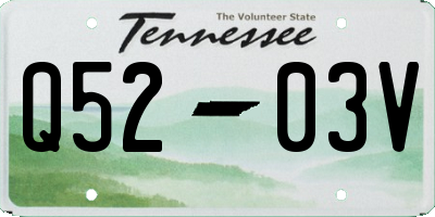 TN license plate Q5203V
