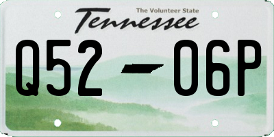 TN license plate Q5206P