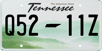 TN license plate Q5211Z