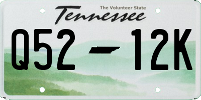 TN license plate Q5212K