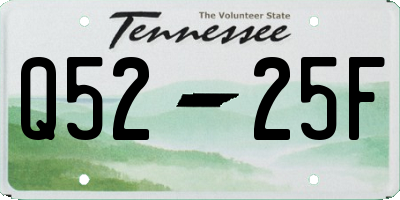 TN license plate Q5225F