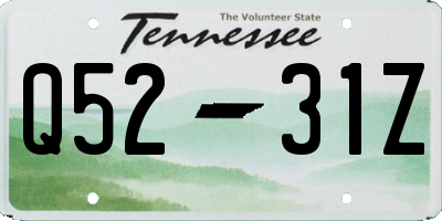 TN license plate Q5231Z