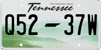TN license plate Q5237W
