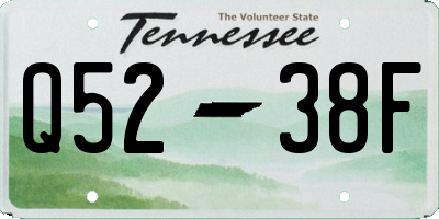TN license plate Q5238F