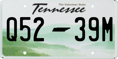 TN license plate Q5239M