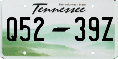 TN license plate Q5239Z