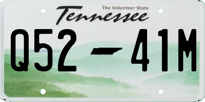 TN license plate Q5241M