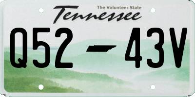 TN license plate Q5243V
