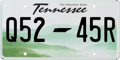 TN license plate Q5245R