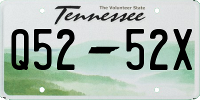 TN license plate Q5252X