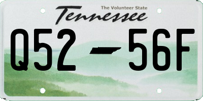 TN license plate Q5256F