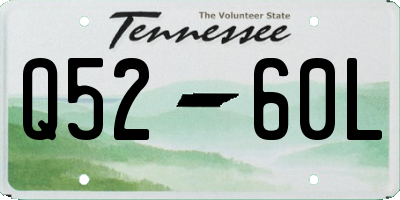 TN license plate Q5260L