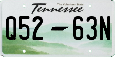 TN license plate Q5263N