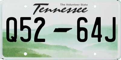 TN license plate Q5264J