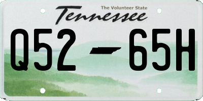 TN license plate Q5265H