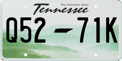 TN license plate Q5271K