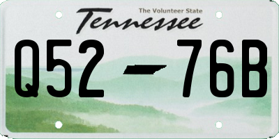 TN license plate Q5276B