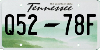 TN license plate Q5278F