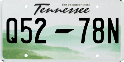 TN license plate Q5278N