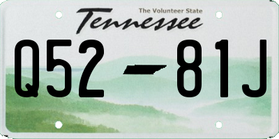 TN license plate Q5281J