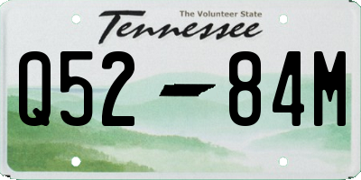 TN license plate Q5284M