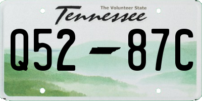 TN license plate Q5287C